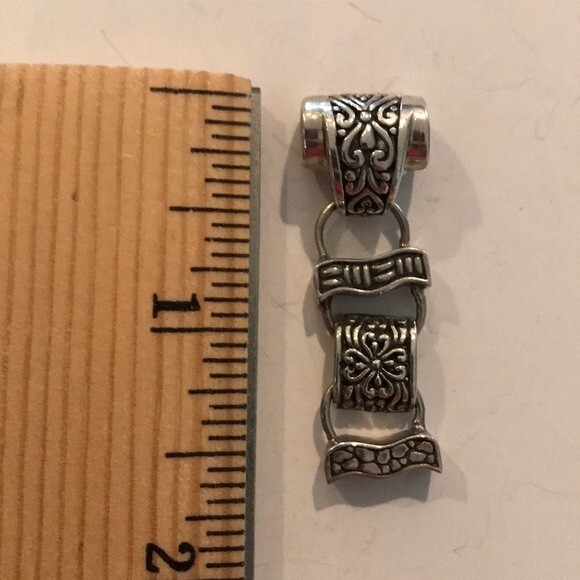 Deadstock Vintage Sarda 925 Sterling Silver Pendant New Old Stock Movement Flex - Picture 4 of 8